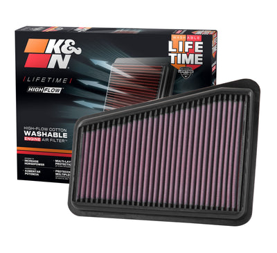 High-Flow Drop-In Replacement Air Filter <br> 18-23 Kia Stinger, 19-26 Genesis G70