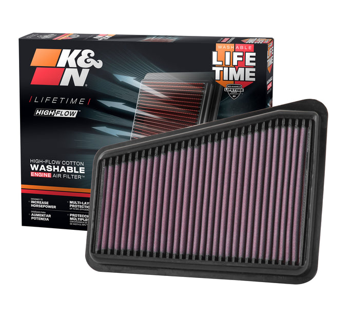 High-Flow Drop-In Replacement Air Filter <br> 18-23 Kia Stinger, 19-26 Genesis G70