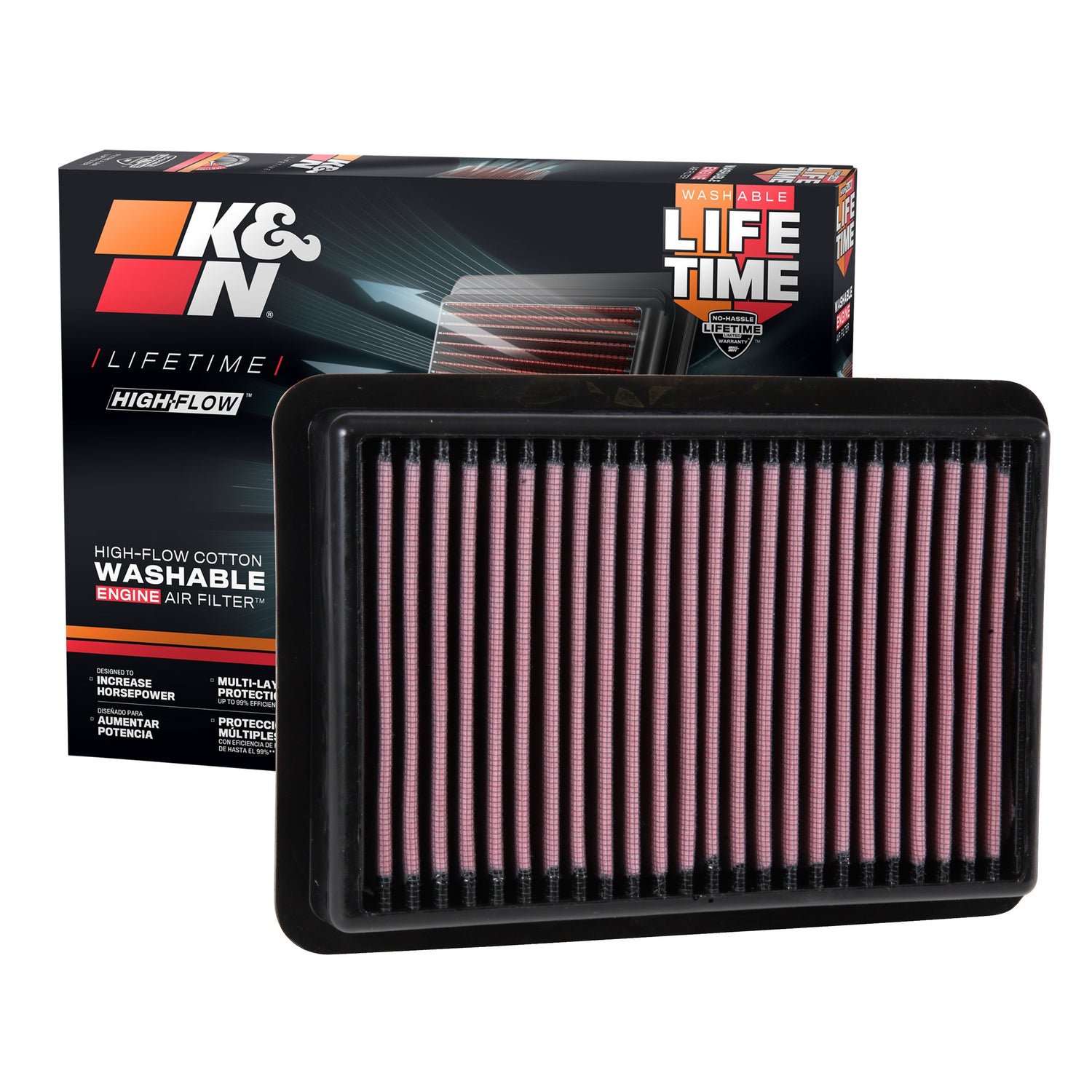 High-Flow Drop-In Replacement Air Filter <br> 2017-2021 Honda Civic