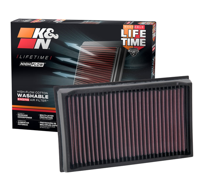 High-Flow Drop-In Replacement Air Filter <br> 19-25 VW Jetta, 22-25 Taos, 19-21 Golf