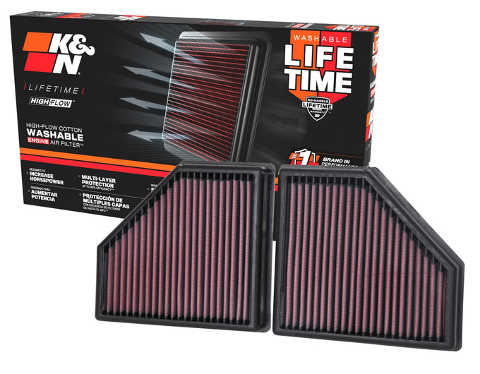 High-Flow Drop-In Replacement Air Filter <br> 16-19 BMW 750i 750i xDrive, 17-19 Alpina B7 750Li xDrive