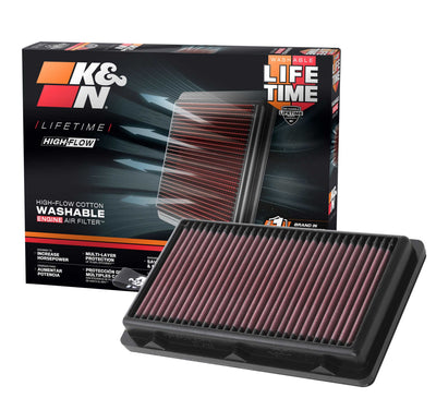 High-Flow Drop-In Replacement Air Filter <br> 20-25 Hyundai Sonata Santa Fe Kia K5