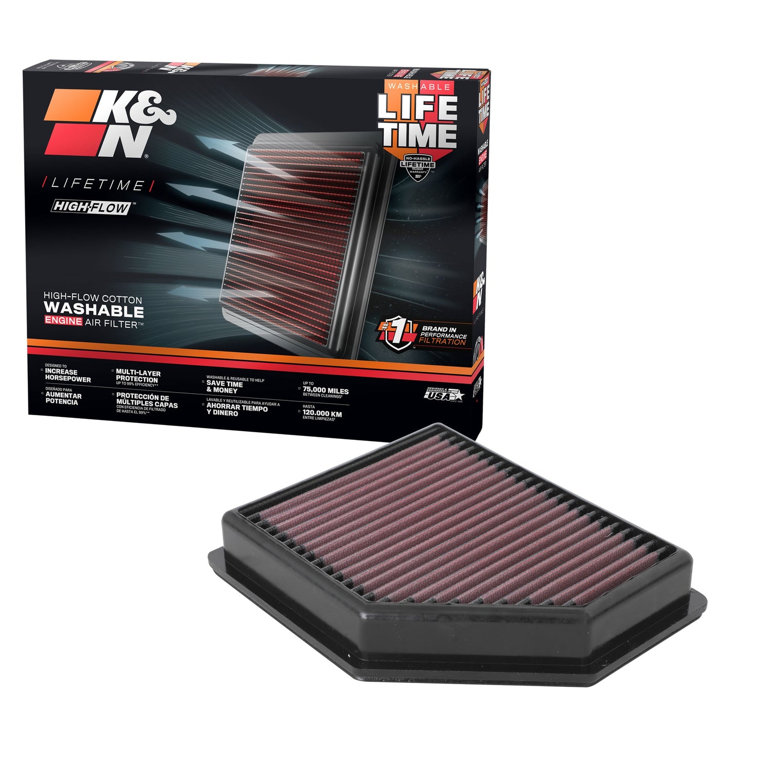 High-Flow Replacement Air Filter <br> 2020-2025 Nissan Sentra