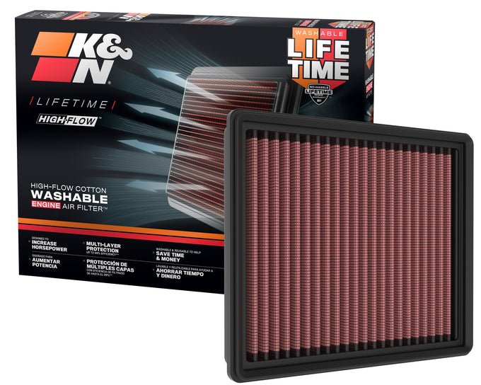 High-Flow Drop-In Replacement Air Filter <br> 20-25 Ford Escape, 21-25 Lincoln Corsair, 22-25 Maverick