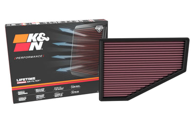 High-Flow Drop-In Replacement Air Filter <br> 21-25 Jeep Grand Cherokee L, 22-25 Grand Cherokee
