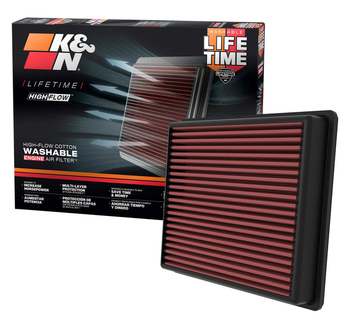 High-Flow Drop-In Replacement Air Filter <br> 22-25 Toyota Tundra, 23-25 Sequoia