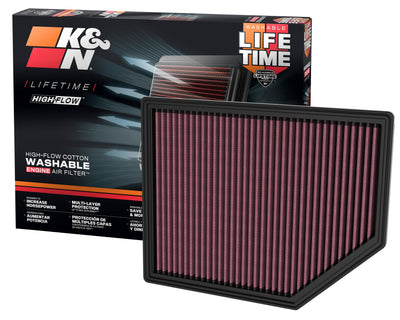 High-Flow Drop-In Replacement Air Filter <br> 22-25 Ford Bronco, 23-25 Ford Ranger