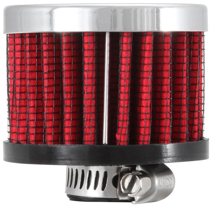 Clamp On Rubber Base Crankcase Vent Filter <br> Universal Fit