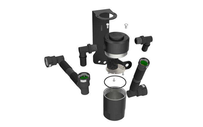 Oil Catch Can <br> 15-23 Dodge Challenger Charger, 18-21 Jeep Grand Cherokee