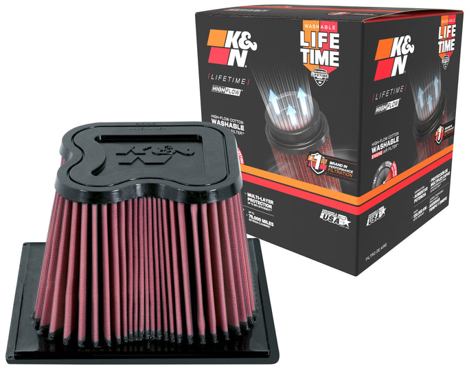 High-Flow Drop-In Replacement Air Filter <br> 2007-2009 Dodge Ram 2500 3500