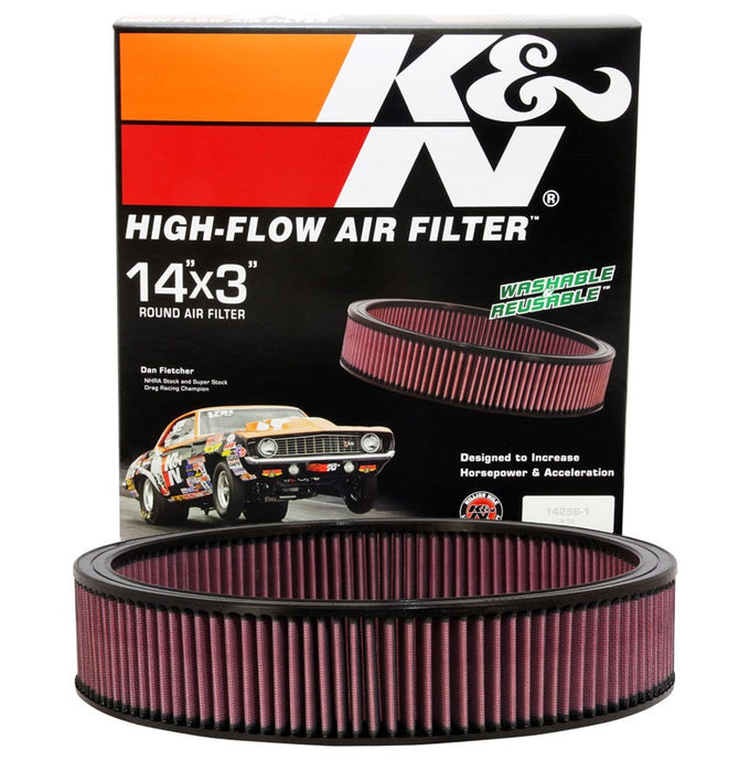 High-Flow Drop-In Replacement Air Filter <br> 65-69 Chevy Bel Air Biscayne Impala, 1974 Buick Apollo