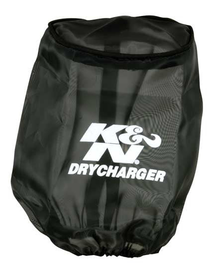Air Filter Wrap Drycharger Round Tapered Black <br> Universal Fit