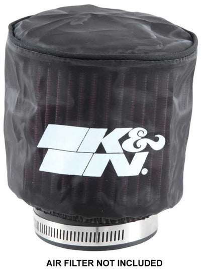 Black Drycharger Round Straight Air Filter Wrap <br> Universal Fit