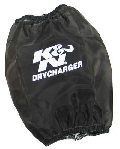 Black Drycharger Round Tapered Air Filter Wrap <br> Universal Fit