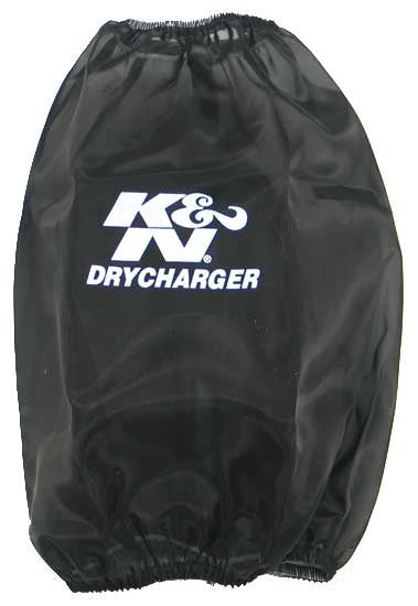 Round Tapered Drycharger Air Filter Wrap-Black <br> Universal Fit