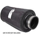 Round Tapered Filter Wrap - Black <br> Universal Fit