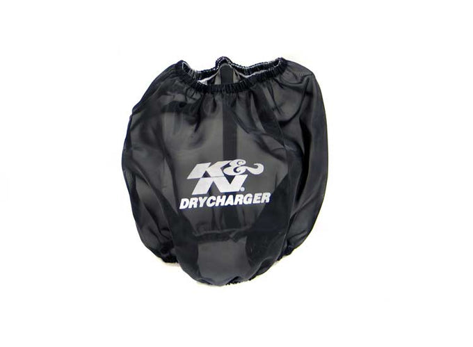 Black Drycharger Round Tapered Air Filter Wrap <br> Universal Fit