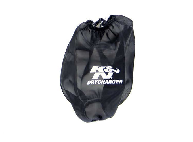 Black Drycharger Round Tapered Air Filter Wrap <br> Universal Fit