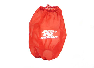 Red Drycharger Round Tapered Air Filter Wrap <br> Universal Fit