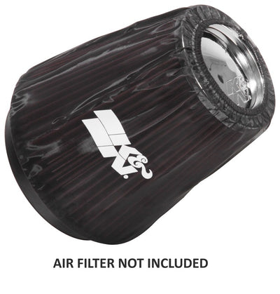Black Drycharger Round Tapered Custom Air Filter Wrap <br> Universal Fit