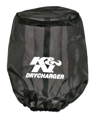 Drycharger Air Filter Wrap Round Tapered Black <br> Universal Fit