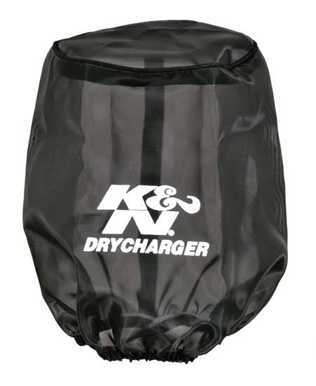 Drycharger Air Filter Wrap Round Tapered Black <br> Universal Fit