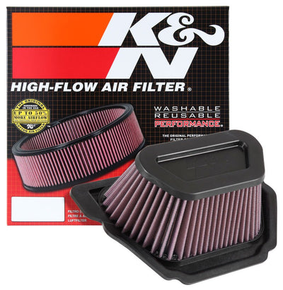 High-Flow Replacement Air Filter <br> 15-19 Yamaha YZF-R1 YZF-R1M, 16-18 YZF-R1S, 18-21 MT-10