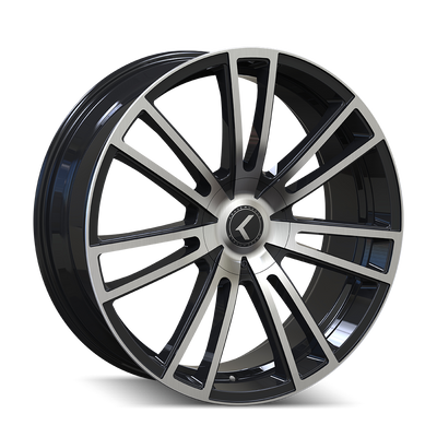 Spectra KR183 22x8.5in Gloss Black Machined Wheel <br> 5x110 Bolt Pattern / 38mm Offset / 72.62mm Hub