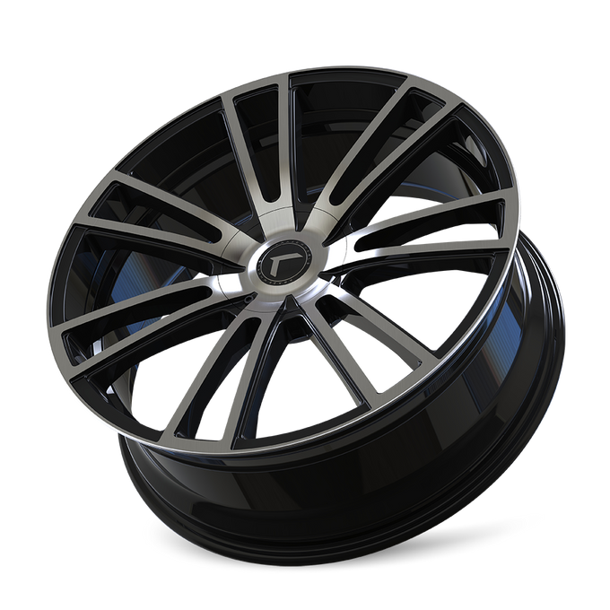 Spectra KR183 22x8.5in Gloss Black Machined Wheel <br> 5x110 Bolt Pattern / 38mm Offset / 72.62mm Hub