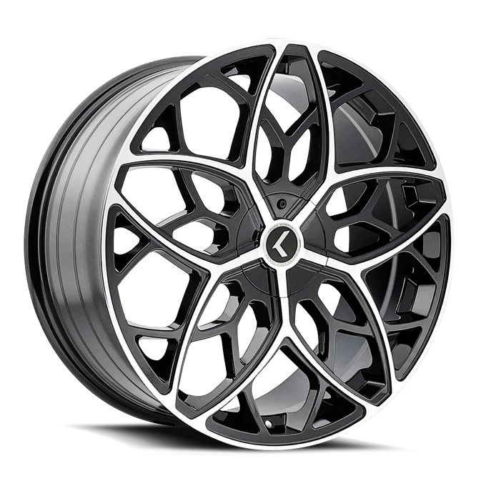 Ricochet 22x8.5in Gloss Black Machined Wheel <br> 5x112 Bolt Pattern / 38mm Offset / 72.62mm Hub