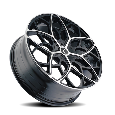 Ricochet 22x8.5in Gloss Black Machined Wheel <br> 5x112 Bolt Pattern / 38mm Offset / 72.62mm Hub