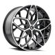 Ricochet 22x8.5in Gloss Black Machined Wheel <br> 5x115 Bolt Pattern / 38mm Offset / 74.1mm Hub