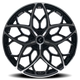 Ricochet 22x8.5in Gloss Black Machined Wheel <br> 5x115 Bolt Pattern / 38mm Offset / 74.1mm Hub