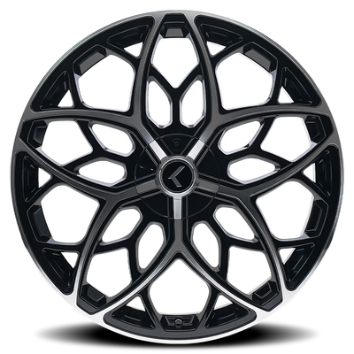 Ricochet 22x8.5in Gloss Black Machined Wheel <br> 5x115 Bolt Pattern / 38mm Offset / 74.1mm Hub