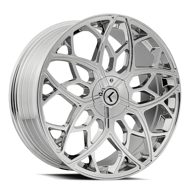 Ricochet KR184 22x8.5in Chrome Wheel <br> 5x115 Bolt Pattern / 38mm Offset / 74.1mm Hub