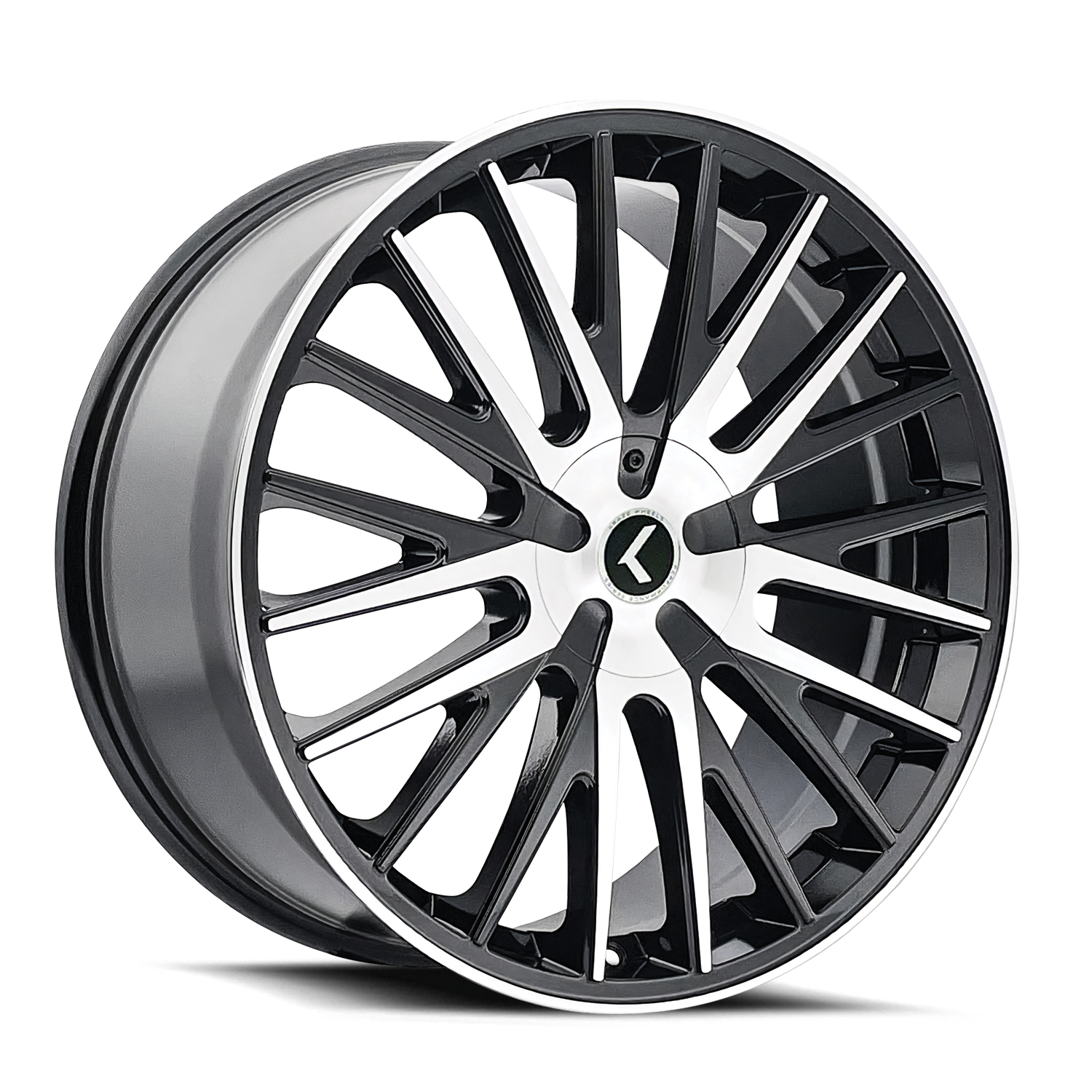 Double Down 22x8.5in Gloss Black Machined Wheel <br> 5x100 Bolt Pattern / 38mm Offset / 73mm Hub