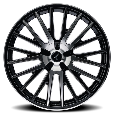 Double Down 22x8.5in Gloss Black Machined Wheel <br> 5x114.3 Bolt Pattern / 38mm Offset / 73mm Hub