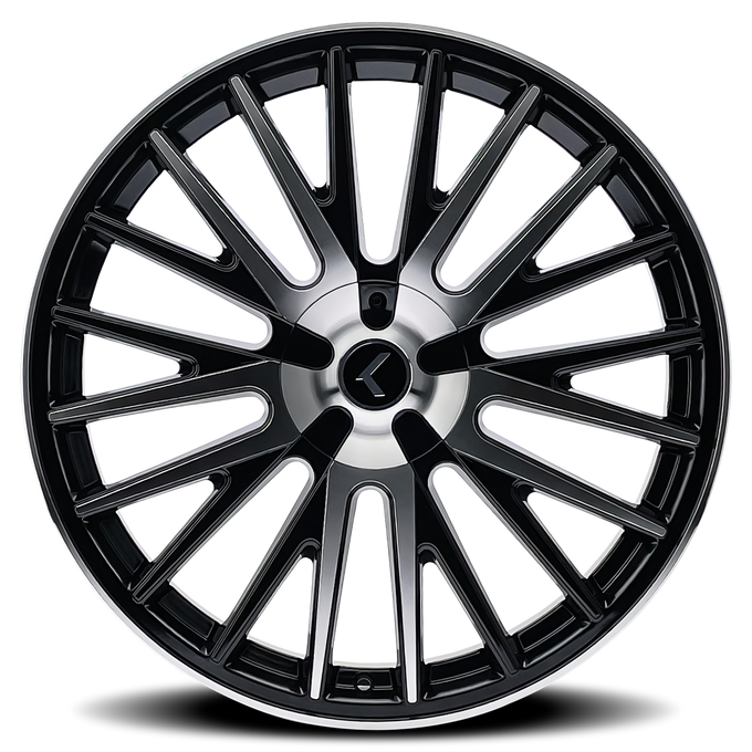 Double Down 22x8.5in Gloss Black Machined Wheel <br> 5x114.3 Bolt Pattern / 38mm Offset / 73mm Hub