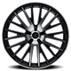 Double Down 22x8.5in Gloss Black Machined Wheel <br> 5x110 Bolt Pattern / 38mm Offset / 73mm Hub