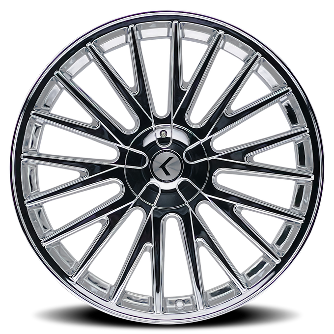 Double Down KR185 20x8.5in Chrome Wheel <br> 5x108 Bolt Pattern / 38mm Offset / 73mm Hub