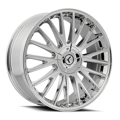 Double Down KR185 17x8in Chrome Wheel <br> 5x108 Bolt Pattern / 38mm Offset / 73mm Hub