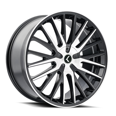 Double Down 18x8in Gloss Black Machined Wheel <br> 5x112 Bolt Pattern / 40mm Offset / 74.1mm Hub