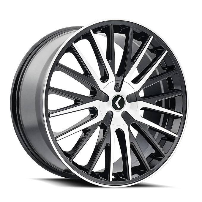 Double Down 18x8in Gloss Black Machined Wheel <br> 5x112 Bolt Pattern / 40mm Offset / 74.1mm Hub