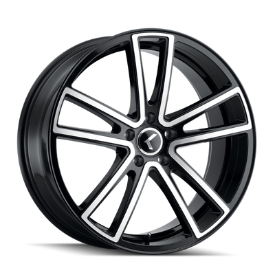Lusso KR190 20x8.5in Gloss Black Machined Wheel <br> 5x115 Bolt Pattern / 38mm Offset / 72.62mm Hub