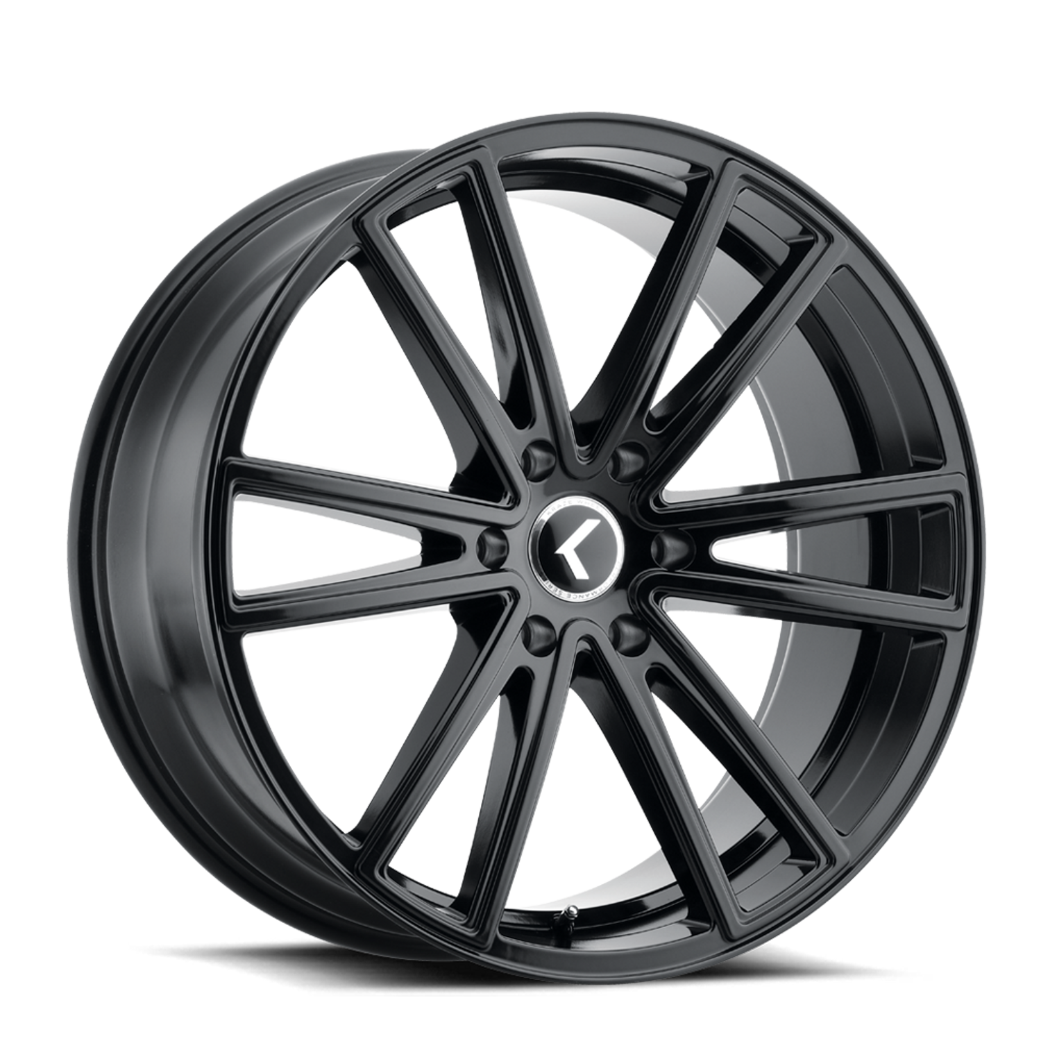 Lusso KR190 18x8in Gloss Black Wheel <br> 5x112 Bolt Pattern / 40mm Offset / 66.56mm Hub