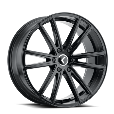 Lusso KR190 18x8in Gloss Black Wheel <br> 5x112 Bolt Pattern / 40mm Offset / 66.56mm Hub