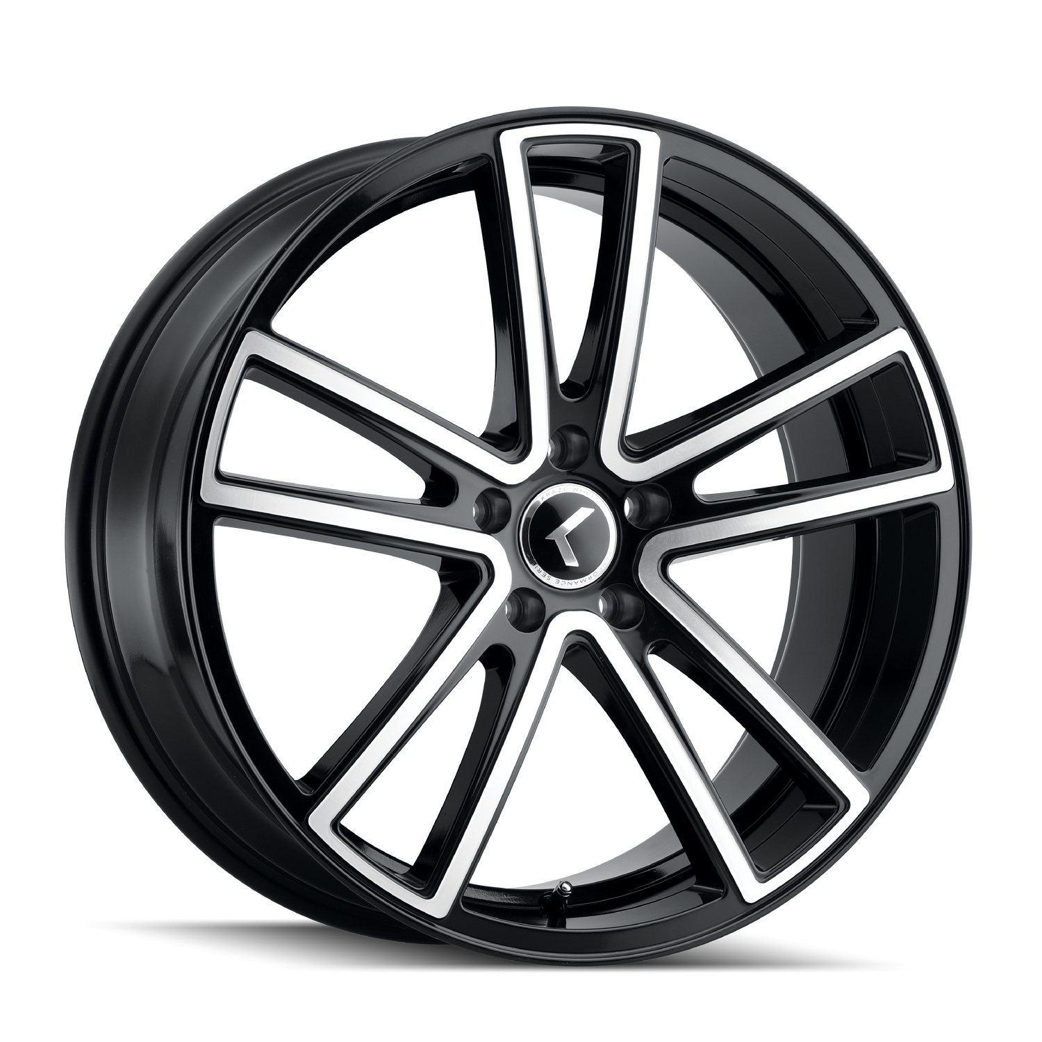 Lusso KR190 18x8in Gloss Black Machined Wheel <br> 5x115 Bolt Pattern / 40mm Offset / 72.62mm Hub