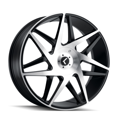 Phase KR192 22x8.5in Gloss Black Machined Wheel <br> 5x112 Bolt Pattern / 38mm Offset / 72.62mm Hub