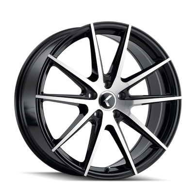 Turismo KR193 18x8in Gloss Black Machined Wheel <br> 5x120 Bolt Pattern / 40mm Offset / 74.1mm Hub