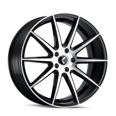 Cosmos KR194 20x8.5in Gloss Black Machined Wheel <br> 5x114.3 Bolt Pattern / 38mm Offset / 72.62mm Hub